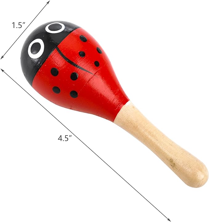 An image of a 20 Pack Mini Wooden Maracas by Ava Music