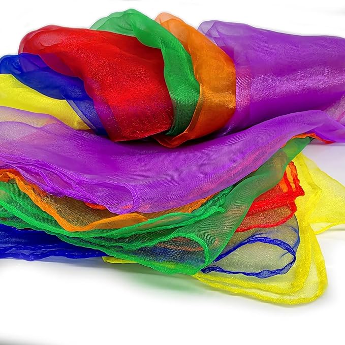An image of a Set of 24 scarves (Pack of 24, 6 Colors) by Ava Music