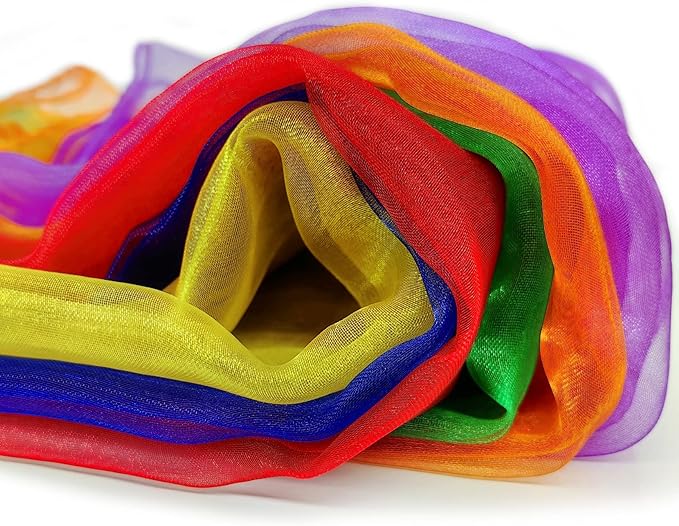 An image of a Set of 24 scarves (Pack of 24, 6 Colors) by Ava Music