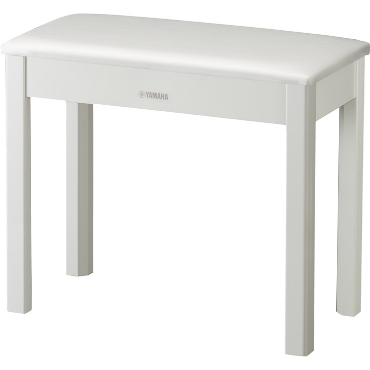 An image of a White BC108 Yamaha Piano Bench by Yamaha