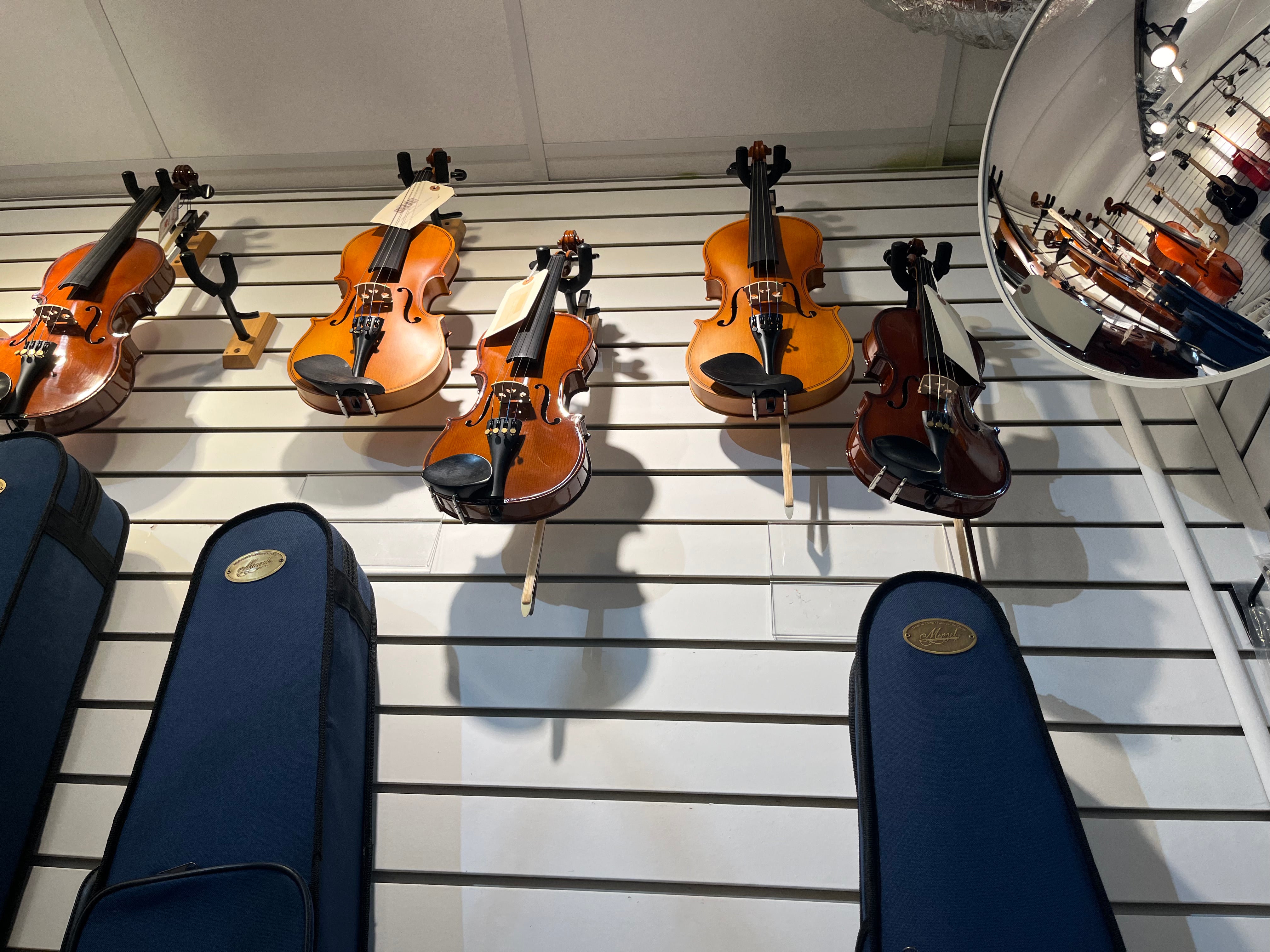 hanging violins