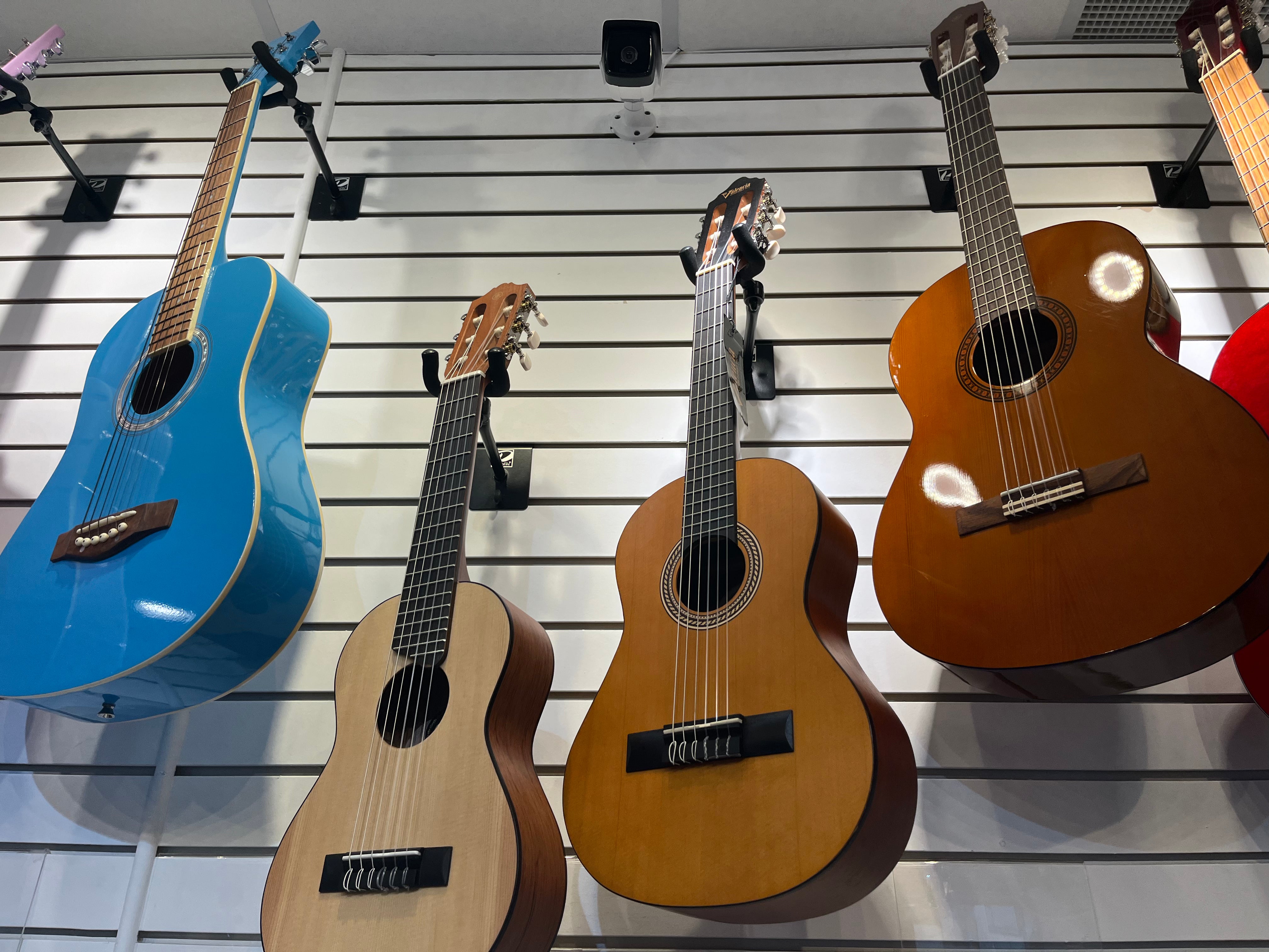 more guitars hanging
