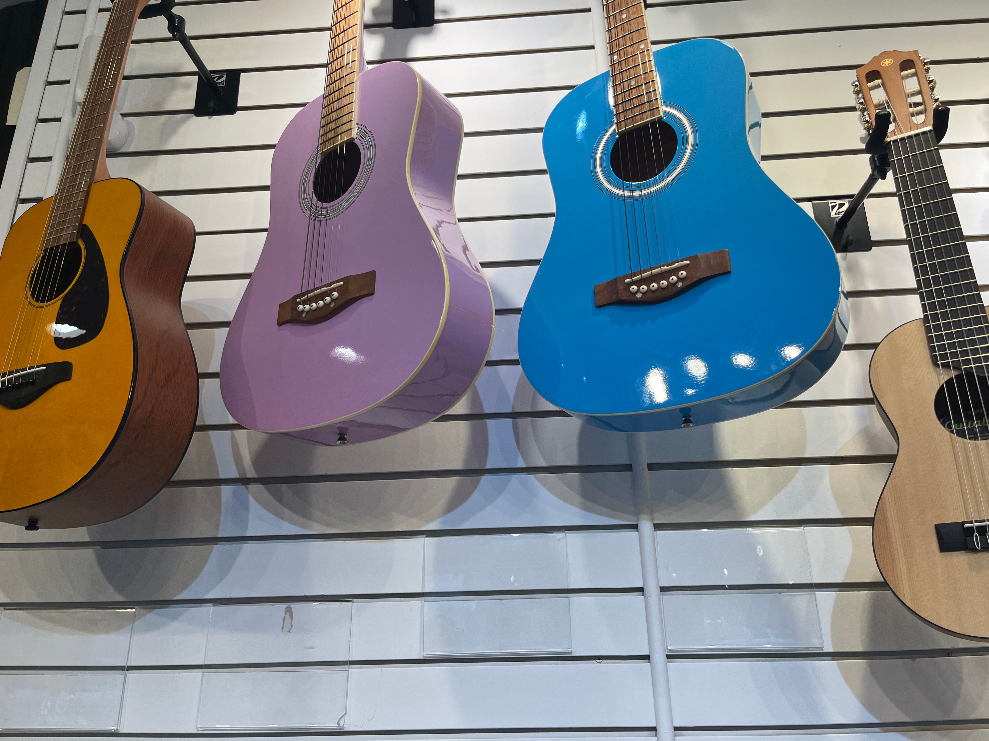 showcasing classic guitars