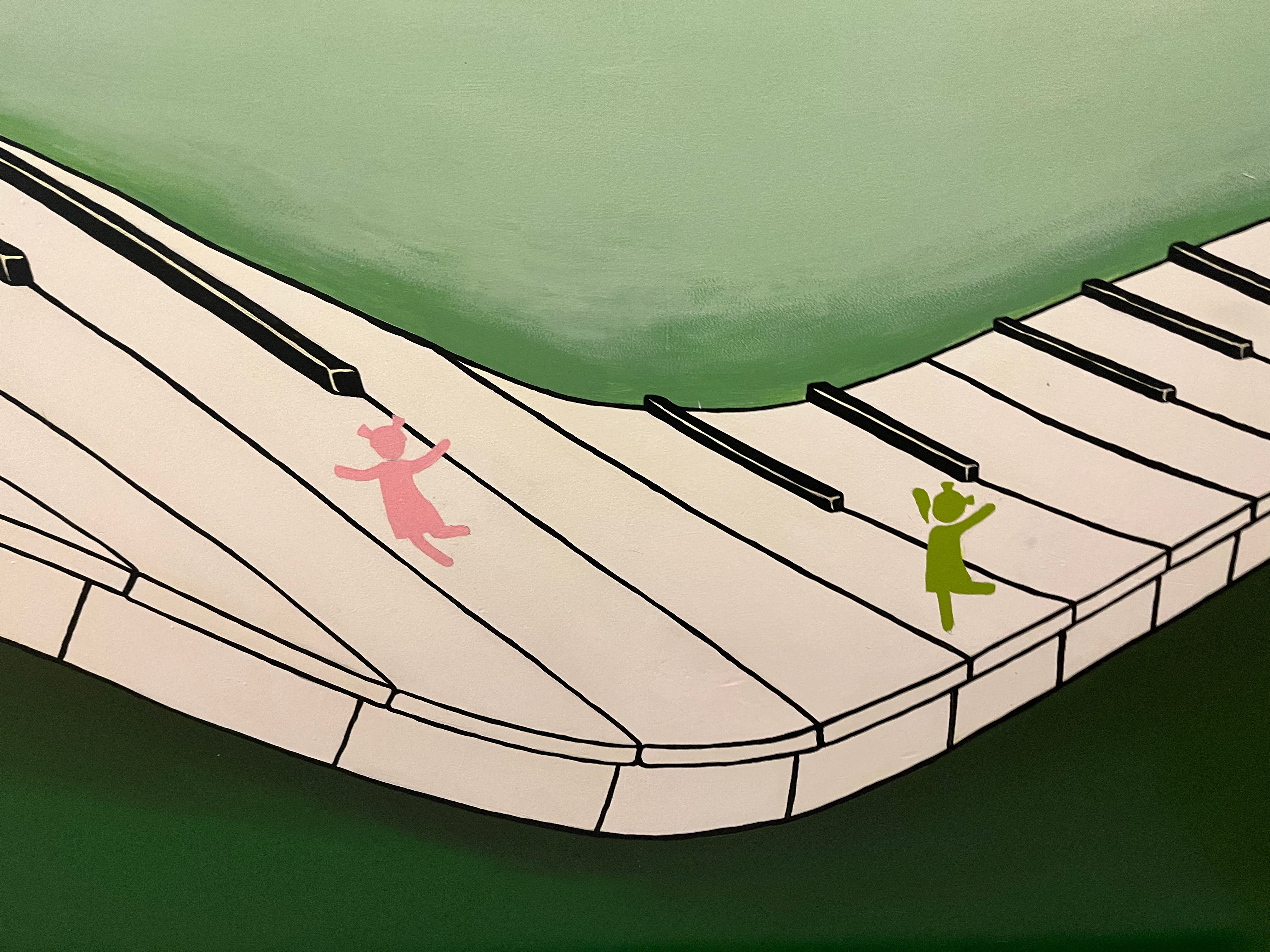 a keyboard wall art
