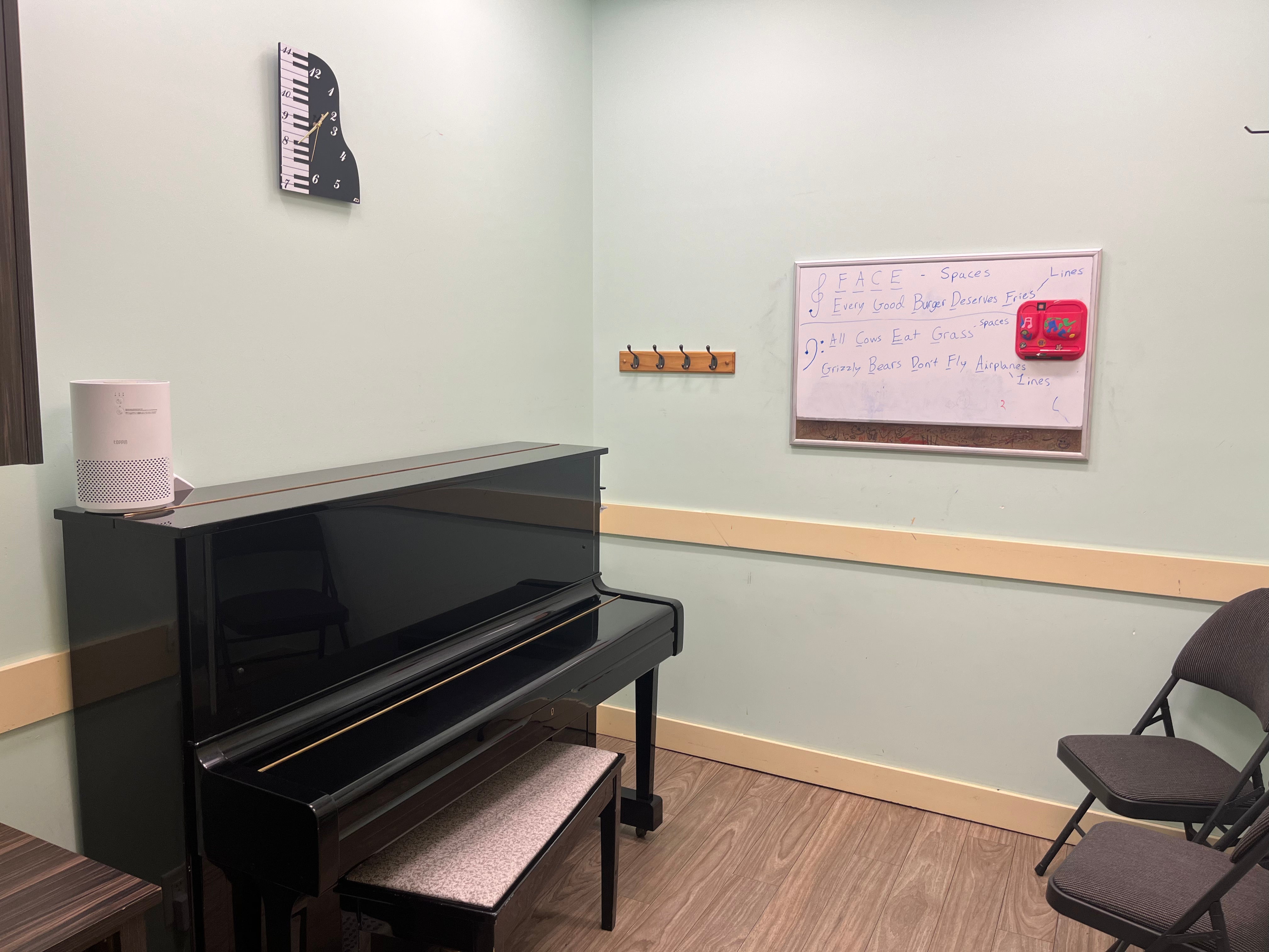 piano room ready for the new ones