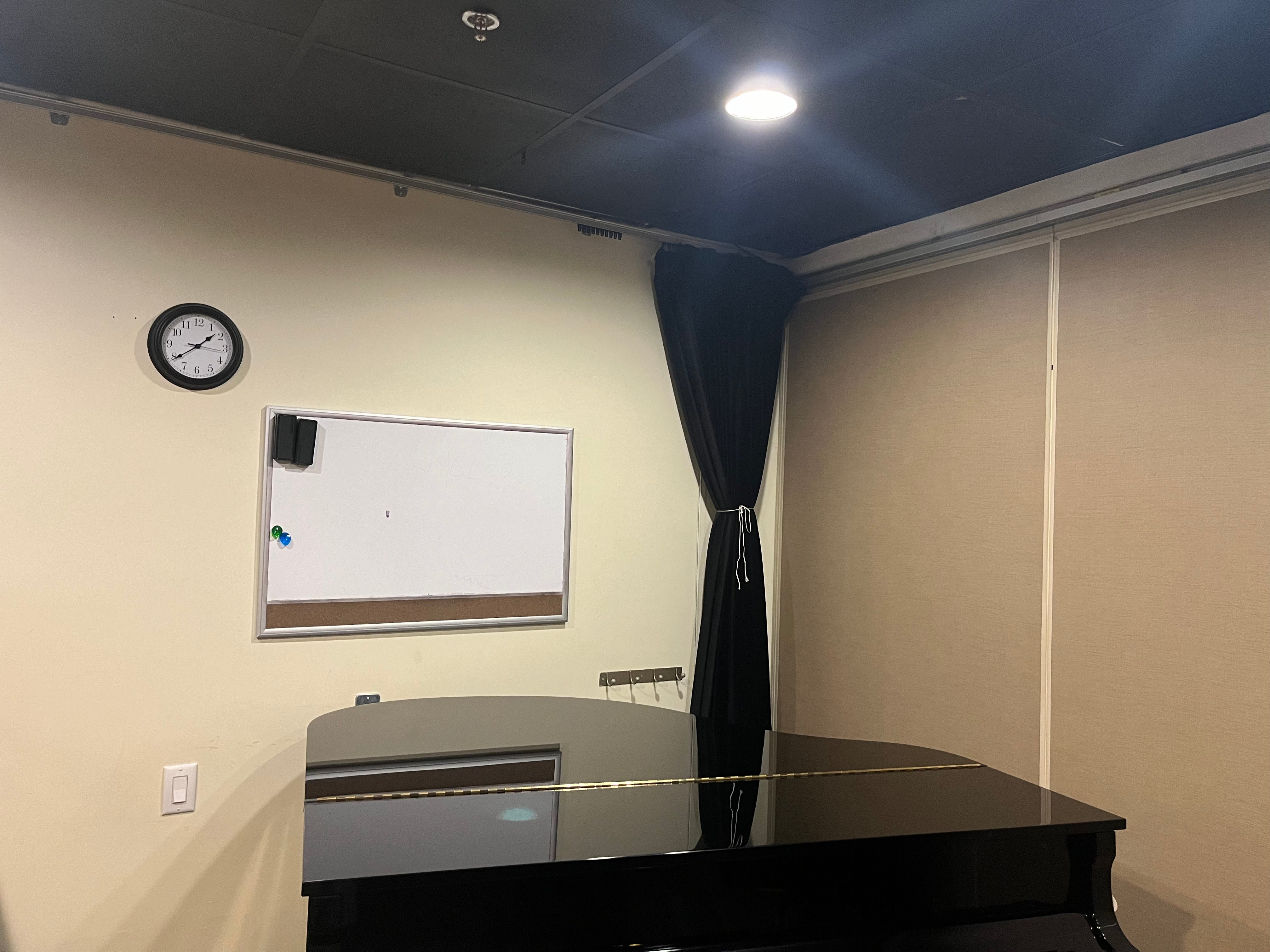 the whiteboard ready for lessons