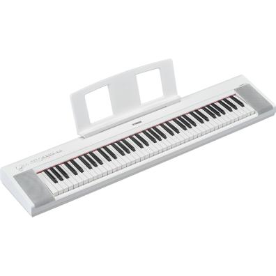 An image of a White YAMAHA PIAGGERO DIGITAL KEYBOARD NP-35 by Yamaha