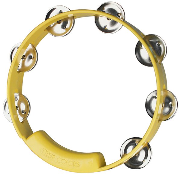 Yellow with Nickel Jingles True Colors Tambourines