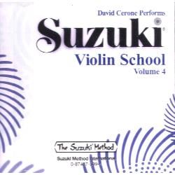 SUZUKI VIOLIN School Volume 4 Cd - Performed By David Cerone