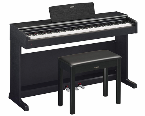 An image of a Black   YDP-145 Yamaha Digital Piano Arius Series by Yamaha