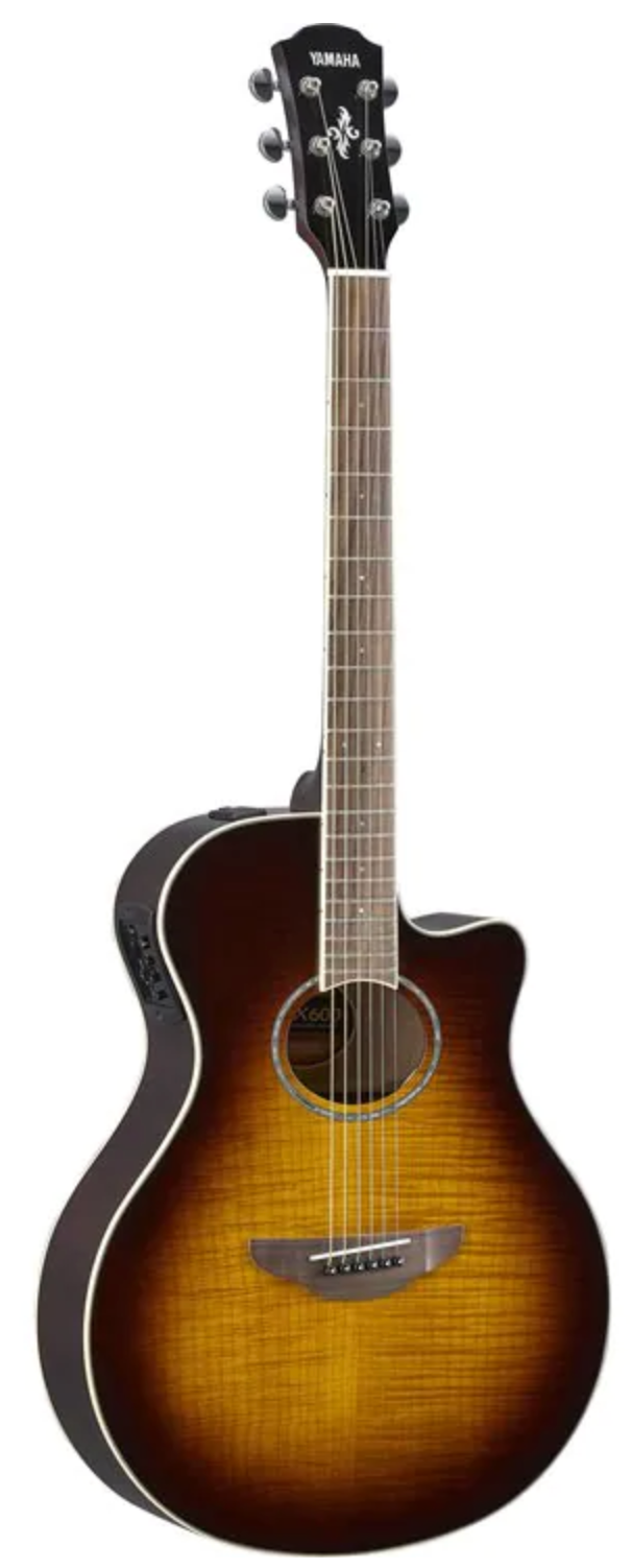 An image of a APX600FM TBS YAMAHA ELECTRIC ACOUSTIC GUITAR by Yamaha