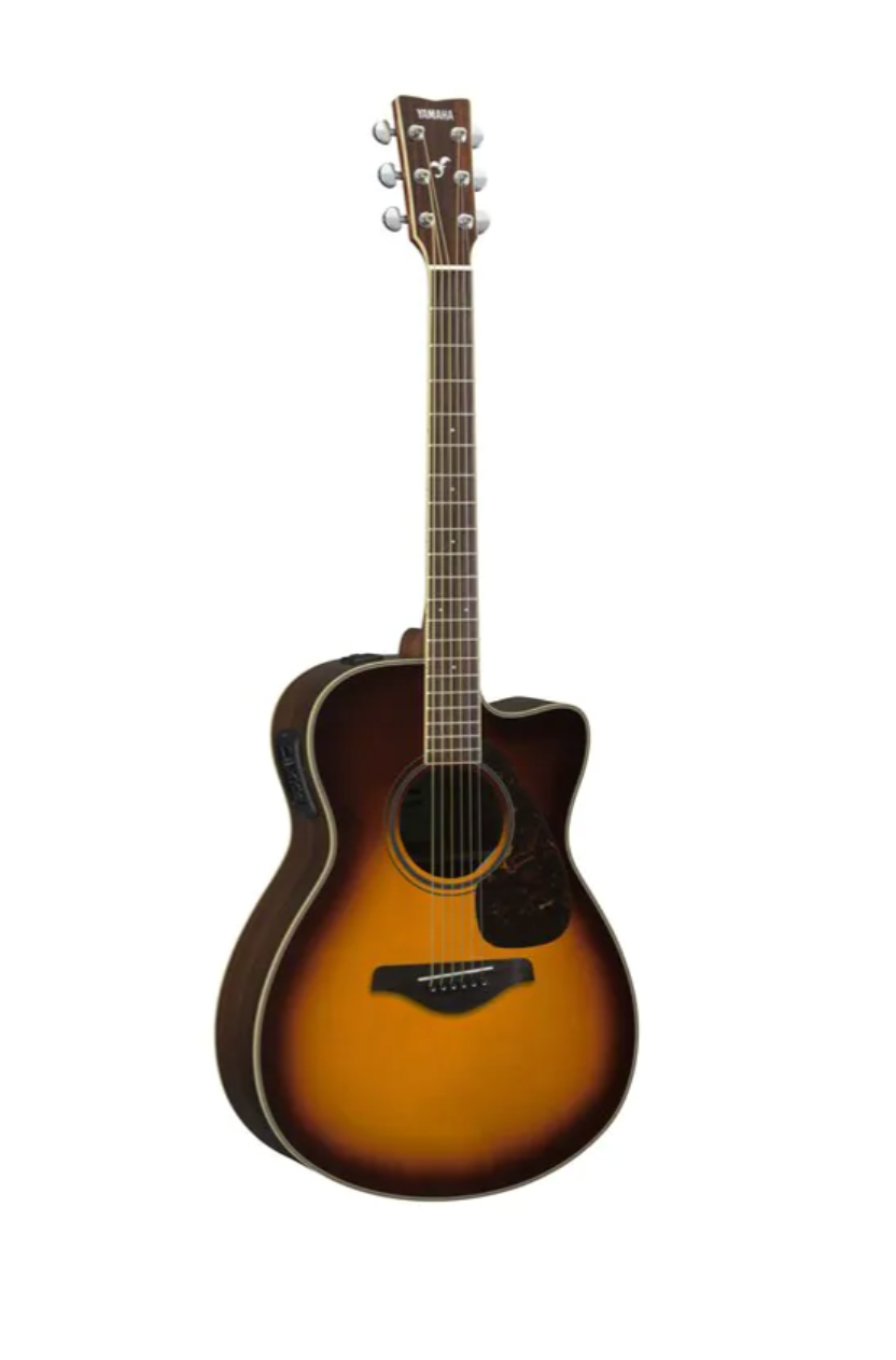 An image of a FSX830C BS YAMAHA FOLK GUITAR by Ava Music