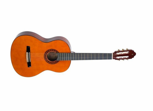An image of a    VALENCIA - VC201-AN - 1 / 4 SIZE CLASSICAL GUITAR by Valencia