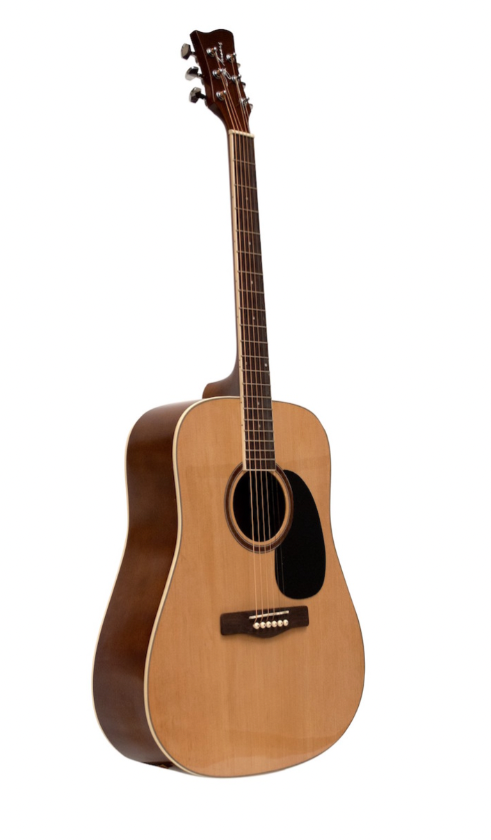 An image of a Jay Turser 6-string RH Full Size Dreadnought Acoustic Guitar-Natural by Jay Turser