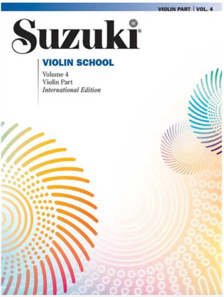 An image of a Suzuki Violin Vol.4 by Ava Music