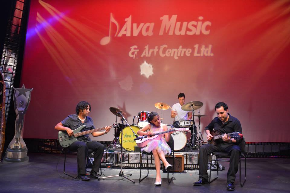 the ava band performing on stage