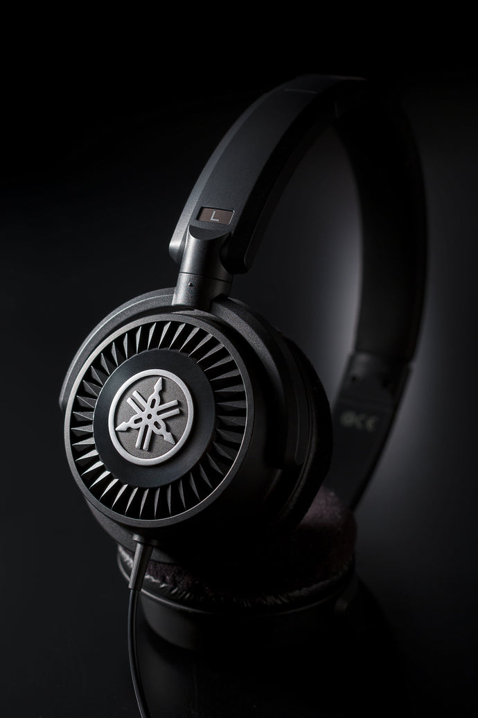 An image of a Black   HPH-150 Yamaha Open-ear Headphones by Yamaha
