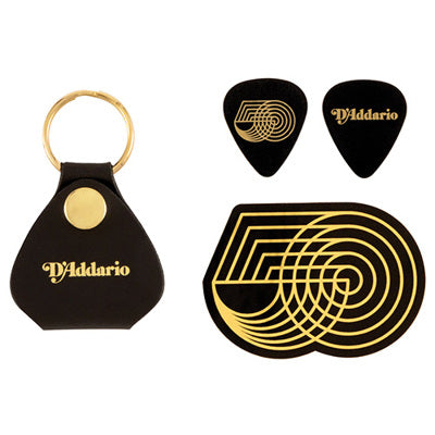 D'Addario 50th Anniversary Leather Pick Holder Keychain