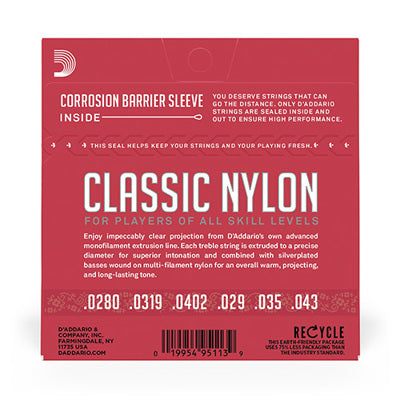 D'Addario Student Nylon Classical Guitar Strings - EJ27H