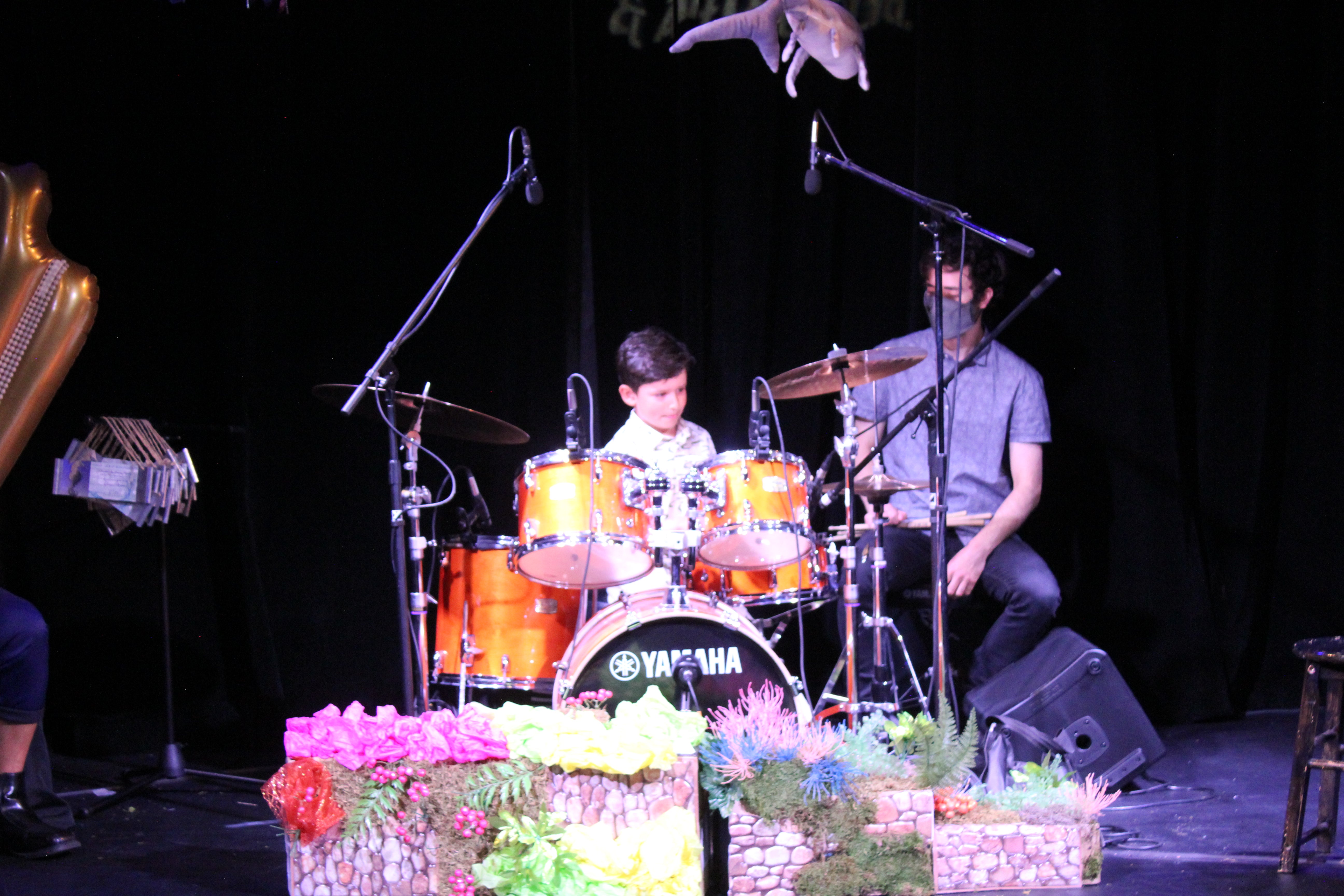 this kid loves the drums