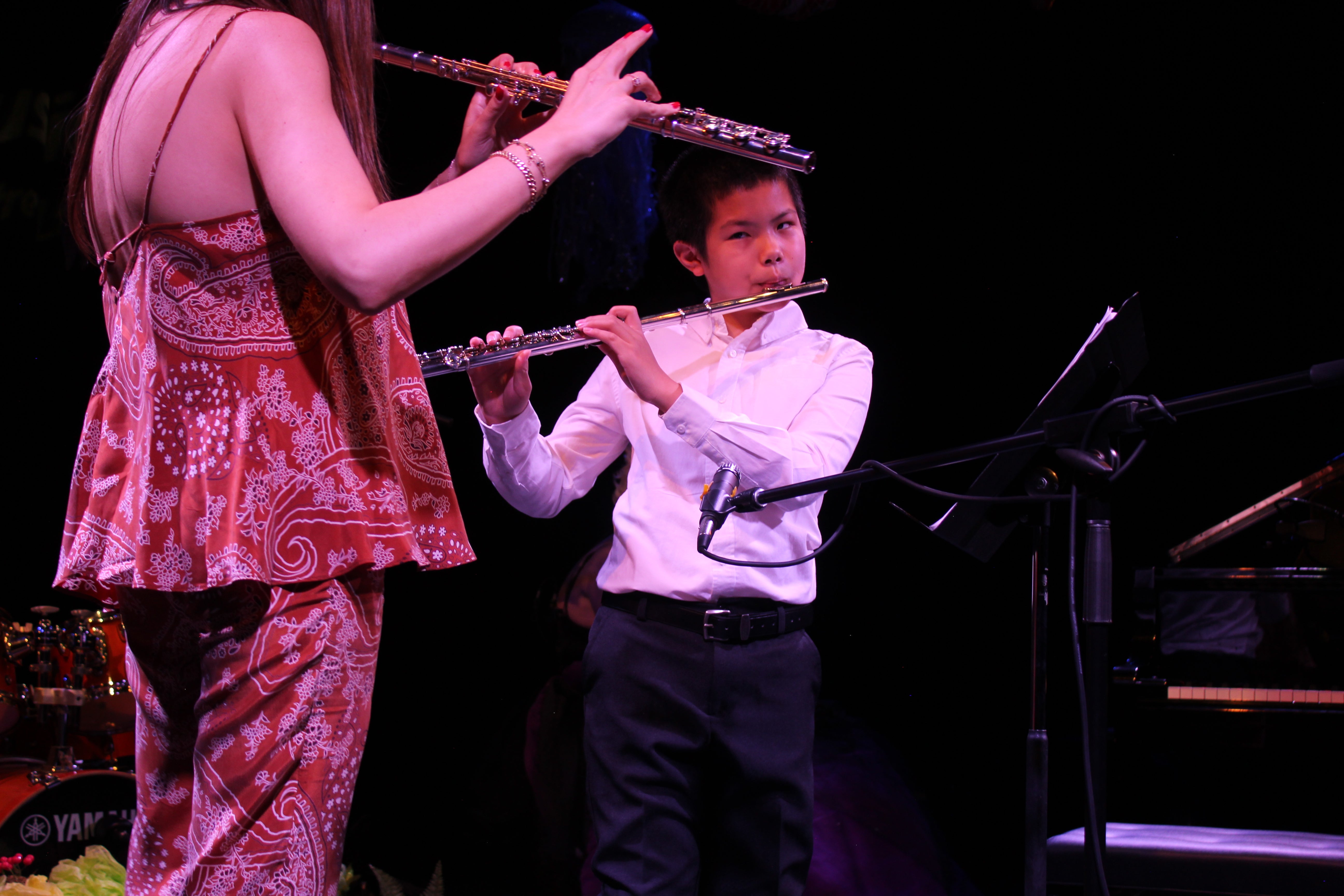 two people overcoming the flute