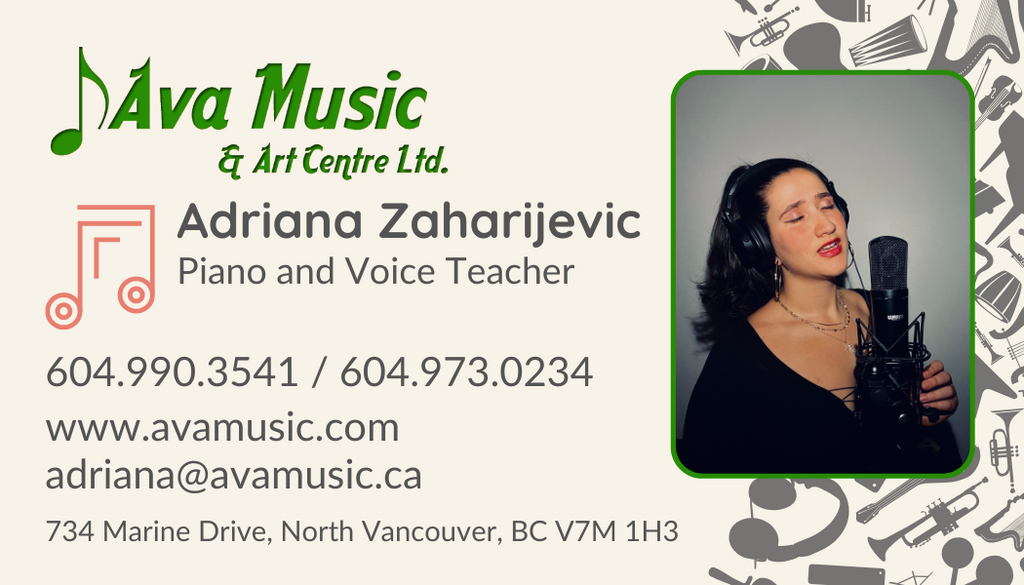 Adriana Zaharijevic - Piano/Voice teacher