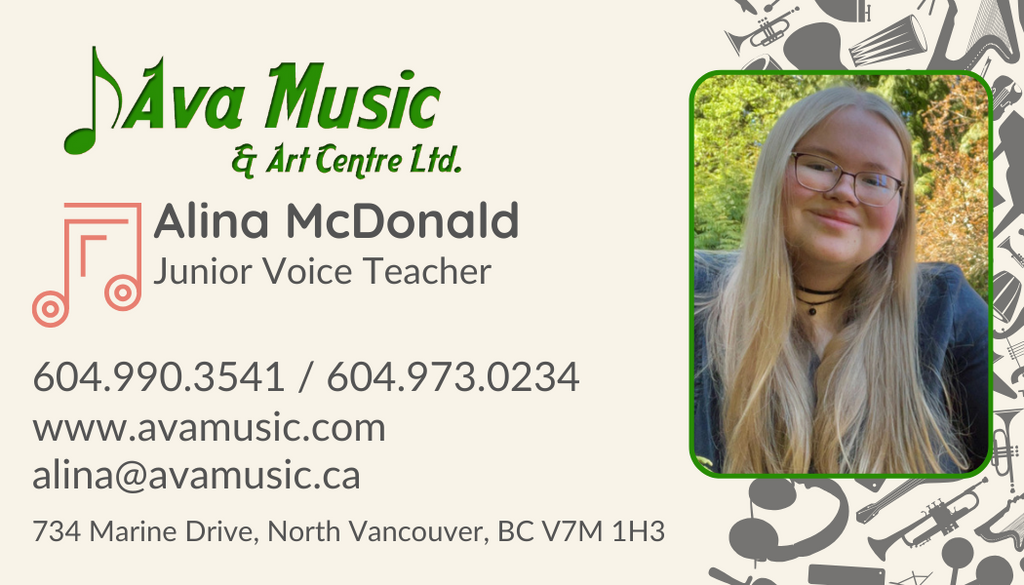Alina McDonald - Junior Voice Teacher