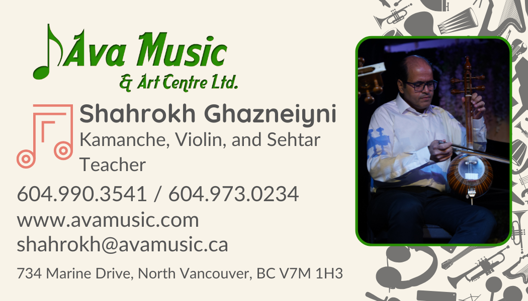 Shahrokh Ghazneiyni - Kamanche/Violin/Sehtar Teacher
