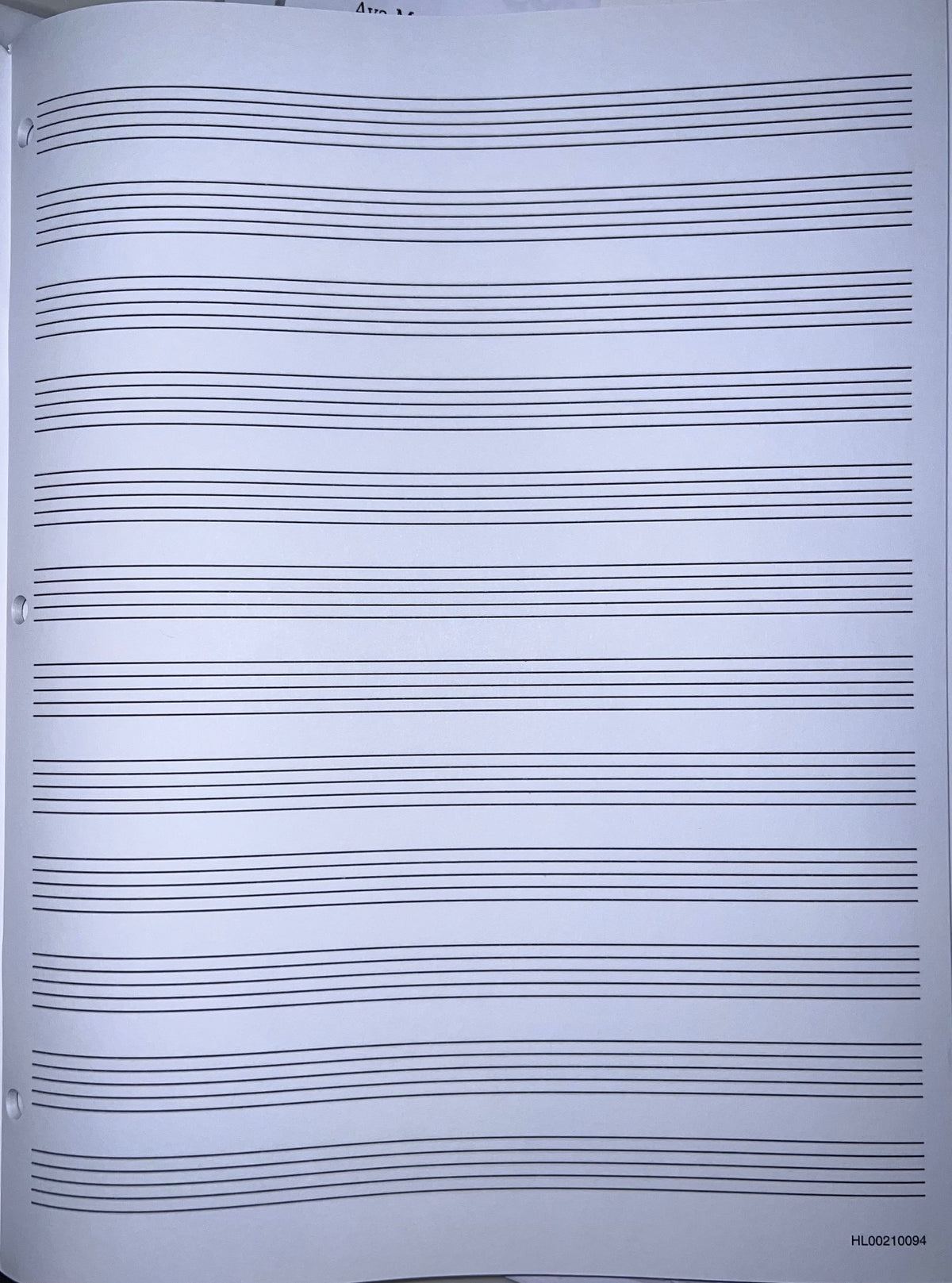 Manuscript Paper