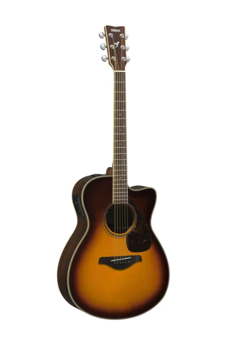 An image of a    FSX830C BS YAMAHA FOLK GUITAR by Ava Music