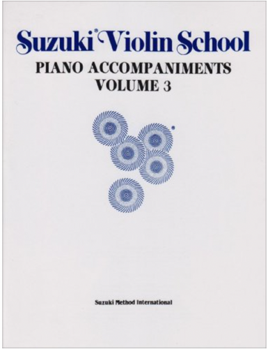 An image of a    Suzuki Violin Vol. 3 Piano Accompaniment by Ava Music